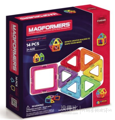 MAGFORMERS 麥格弗 磁力片基礎套組14片裝  