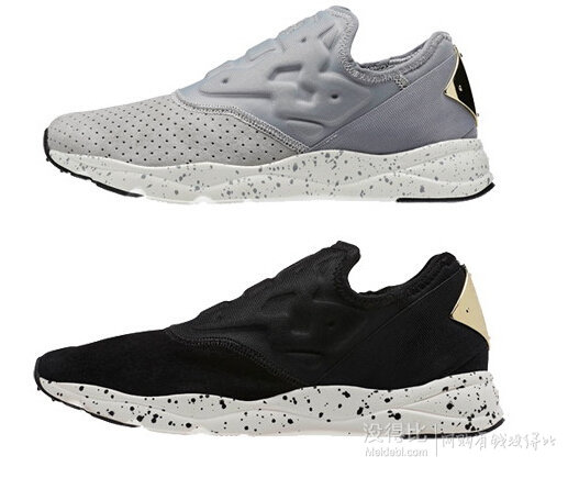 Reebok 銳步Fury Lite SlipOn 中性款運(yùn)動(dòng)鞋（黑灰2色可選）