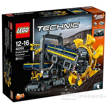 16新款！Lego 樂(lè)高 42055 機(jī)械組旗艦 斗輪挖掘機(jī)