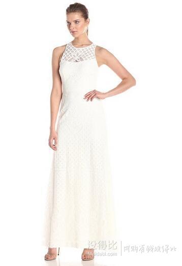 Vera Wang  Lace Illusion 女士蕾絲晚禮服
