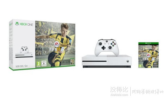Microsoft 微软 Xbox One S 500GB 游戏主机《FIFA17》捆绑版