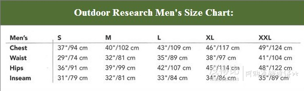 碼全！Outdoor Research 男式羽絨服 800蓬鵝絨