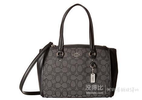 COACH蔻馳Stanton 26 Carryall女士經(jīng)典的雙C印花手提斜挎包