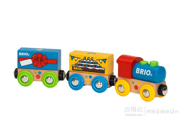 BRIO 火车系列 33818 生日庆典火车模型  89元包邮（178，下单5折）
