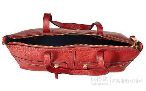 Tommy Hilfiger 女士真皮大號(hào)單肩手提包 2色