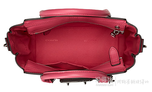 COACH蔻馳Pebbled Leather Coach Swagger 21真皮斜挎包