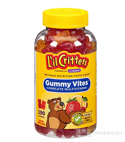 L'il Critters Gummy Vites儿童款小熊软糖 190粒*3瓶