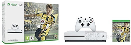 Microsoft 微軟 Xbox One S 500GB 游戲主機《FIFA17》捆綁版