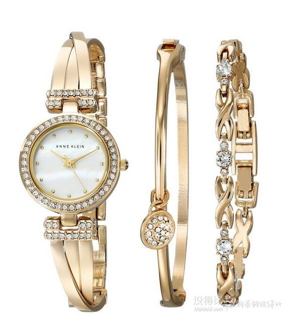 Anne Klein 施華洛世奇水晶 女士時尚套裝表 
