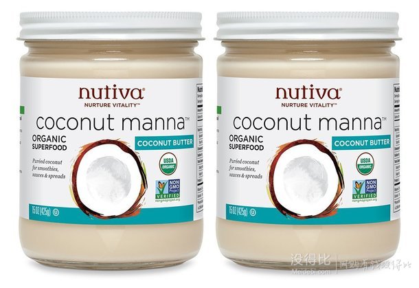 Nutiva 优缇 有机椰子脂425g*2 $9.55($12.56,下