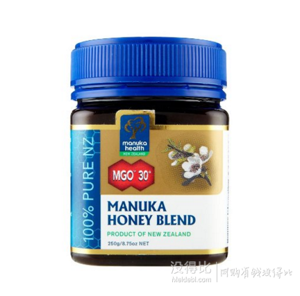 Prime會員！Manuka Health 蜜紐康 MGO30+ 麥盧卡蜂蜜 250g    43.8元包郵
