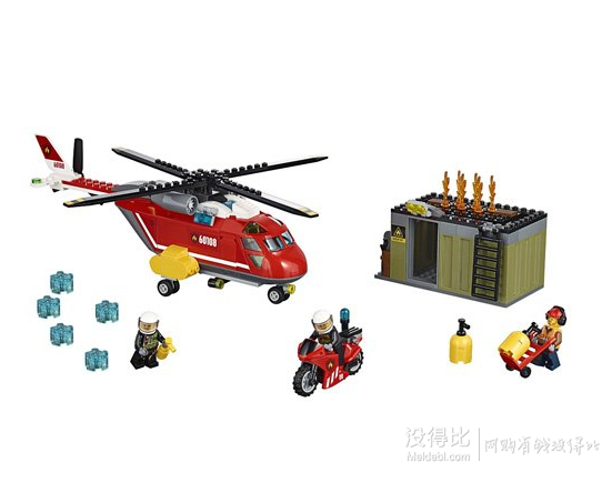 儿童节好礼！LEGO 乐高 City 城市系列消防直升机组合 166元包邮（216-50）