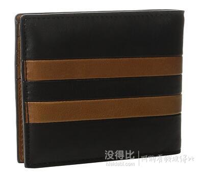 COACH 蔻驰 Modern Varsity Stripe Compact ID 男士钱包