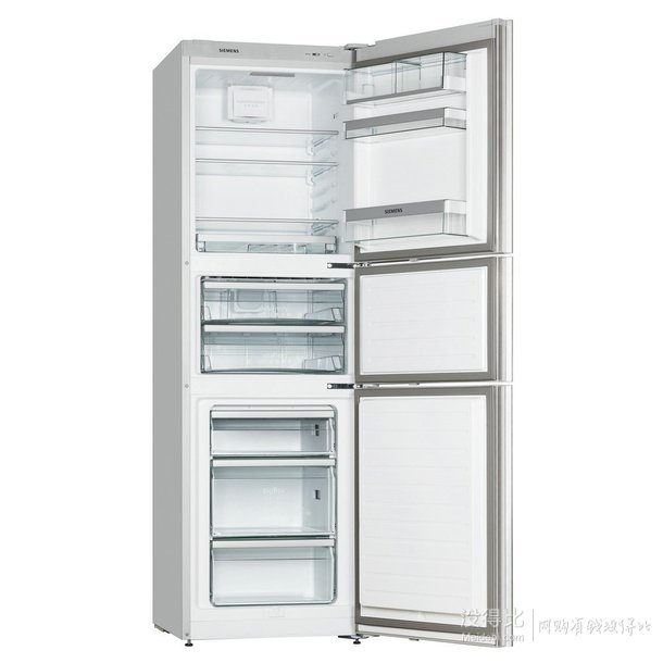 siemens 西门子 kg30fa1l0c 三门冰箱 296l 3999元包邮