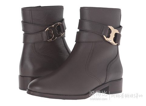 Tory Burch 托里·伯奇 女士真皮雙子扣短靴 