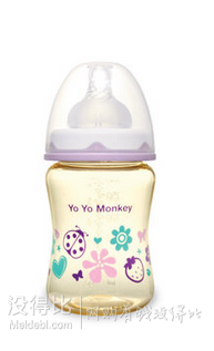 優(yōu)優(yōu)馬騮 PPSU寬口帶手柄奶瓶180ml  19.9元包郵(79.9-60券)