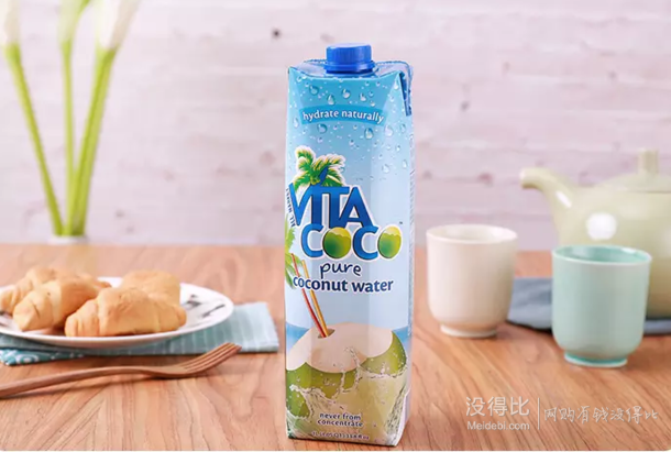 限地区:vita coco 唯他可可 椰子水饮料 1l*12瓶 89元