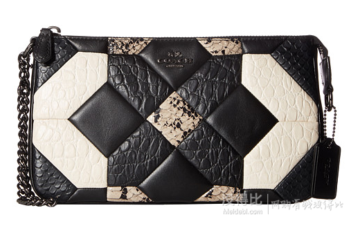 COACH 蔻馳 Canyon Quilt Exotic Nolita Wristlet 女士單肩包