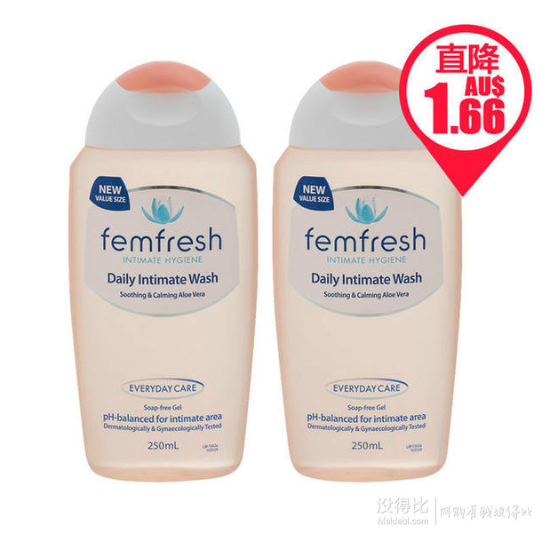  超值2件裝|Femfresh 女性私處洗護(hù)液 250ml 