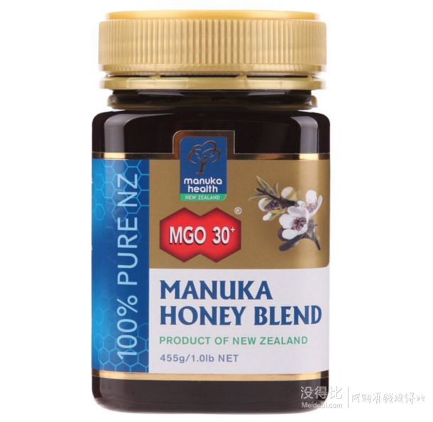 Manuka Health 蜜纽康 MGO30+麦卢卡混合蜂蜜  455g    99元包邮（199-100）