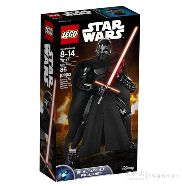 凑单！LEGO 乐高 Star Wars 75117 凯洛·伦黑武士 