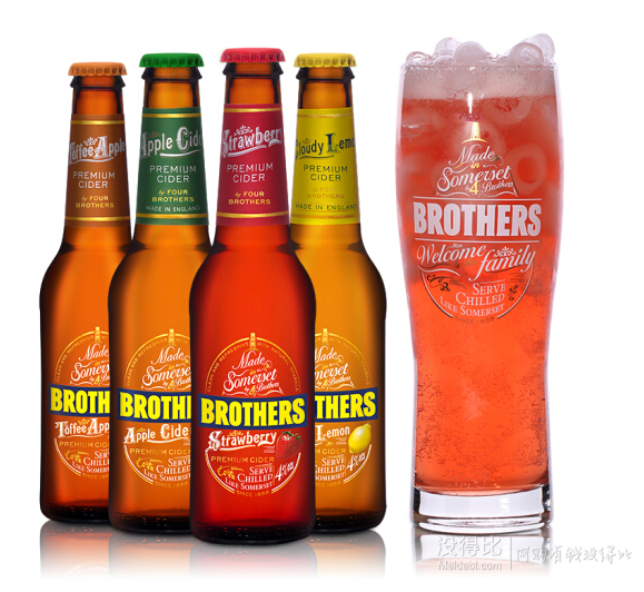 BROTHERS 兄弟 西打酒 四種口味 275ml*4瓶 