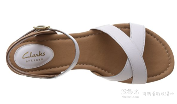 17年新款，Clarks 其樂 Viveca Zeal 女士真皮平底涼鞋 到手約￥301