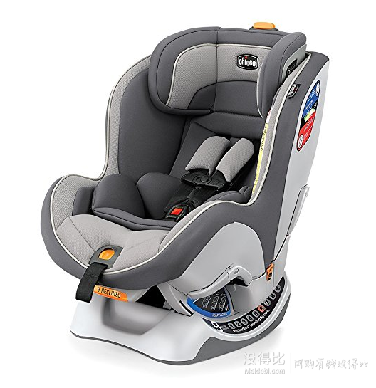 Chicco智高 Nextfit儿童汽车安全座椅（浅灰CADENCE）