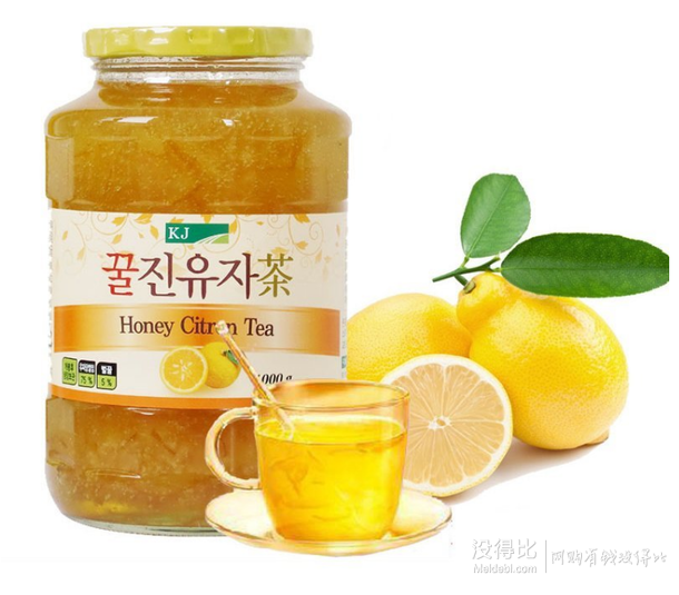 KJ 凯捷韩国进口蜂蜜 柚子茶 1000g 