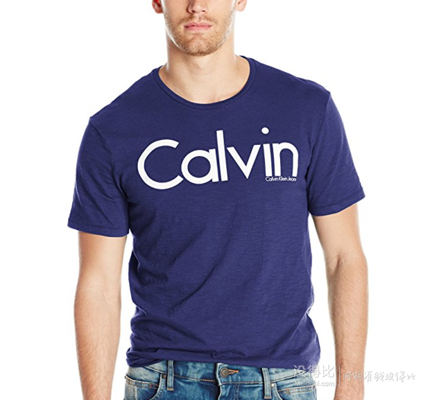 限XL码！Calvin Klein Jeans Hd Calvin Logo 男士T恤