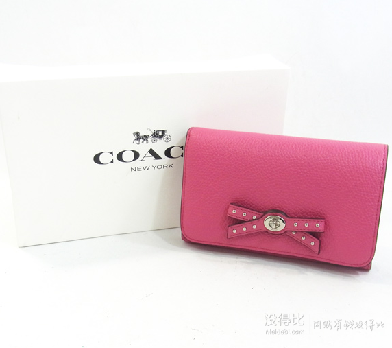 COACH 蔻馳 Bow Turnlock Tie 女士錢包