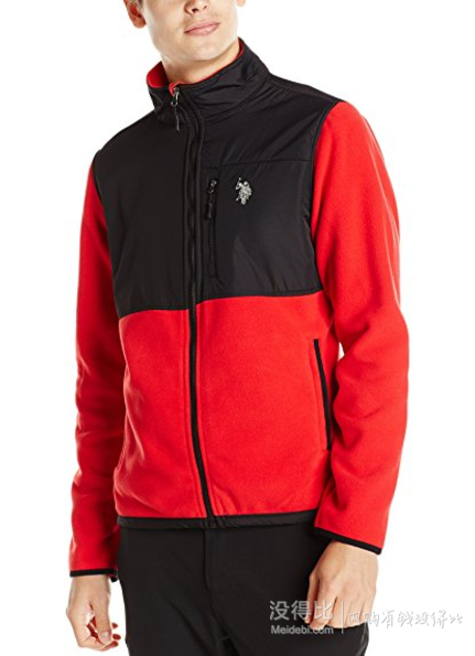 限L碼！U.S. Polo Assn. Polar Fleece男士抓絨夾克 