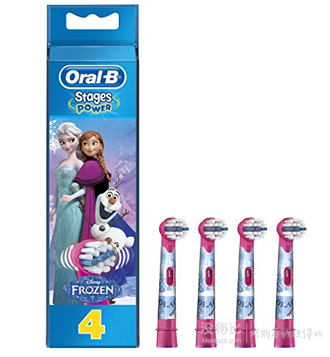 限Prime會(huì)員！Oral-B Stages Power 兒童電動(dòng)牙刷頭 4枚裝