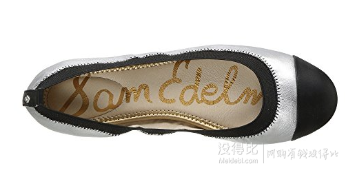 Sam Edelman 女士真皮拼色平底鞋