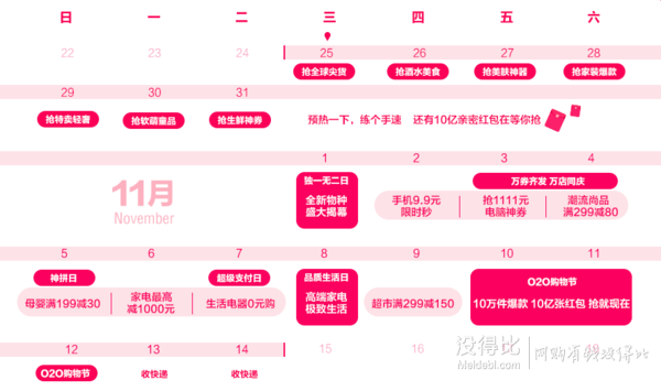 本次苏宁不仅双11预售会场开始预热,并且也给出了 苏宁双11促销时间轴