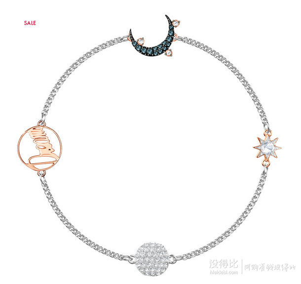 现货!swarovski 施华洛世奇 星月水晶手链
