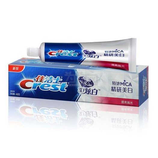 crest 佳洁士 3d炫白精研美白提亮抛光牙膏 140g*5支