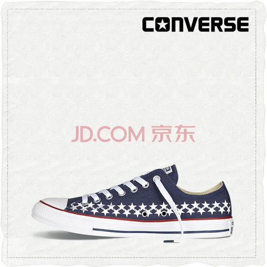 匡威converse all star系列 星星印花低帮帆布鞋 1510