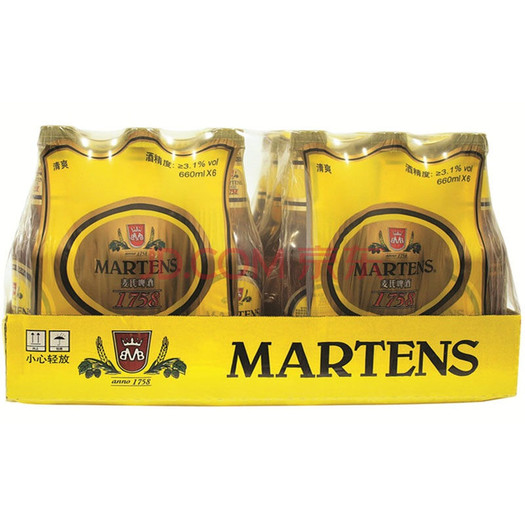 martens 麦氏 1758 8°p 清爽啤酒 660ml*24瓶 64元