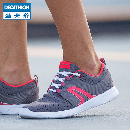 decathlon 迪卡侬 女款透气网面休闲鞋 黄色
