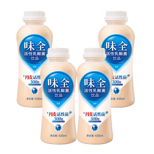 限华东:味全 活性乳酸菌饮料(原味)435ml*4