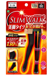 Slim walk 发热分段加压袜 S-M码