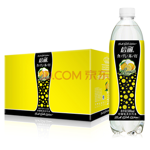 倍丽 柠檬味 苏打汽水 500ML*15瓶/箱