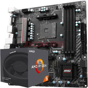 锐龙 AMD Ryzen 5 1400 处理器+B350M MORTAR主板