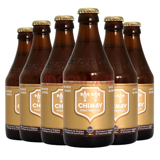 比利时进口啤酒 chimay 智美黄帽啤酒 组合装 330ml*6瓶