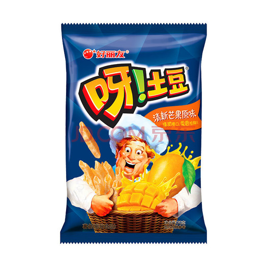 限浙江 陕西!orion 好丽友 呀!土豆 清新芒果味 70g/袋1元,可买多件