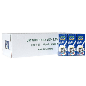 SUKI 多美鲜 全脂牛奶 200ml*30盒整箱 