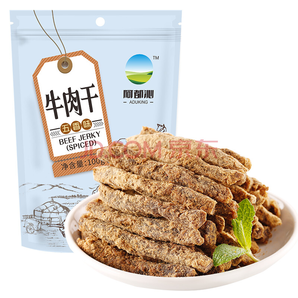 阿都沁  手撕牛肉干五香味100g  折9.9元