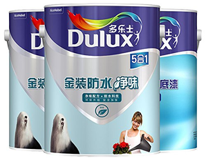 中亚Prime会员： Dulux 多乐士 金装防水净味五合一墙面漆礼包(面漆5L*2+底漆5L) 558.6元包邮