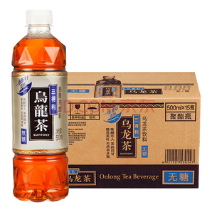 再降價、 PLUS會員！SUNTORY 三得利 無糖烏龍茶飲料 500ml*15瓶 整箱   折33.9元/件